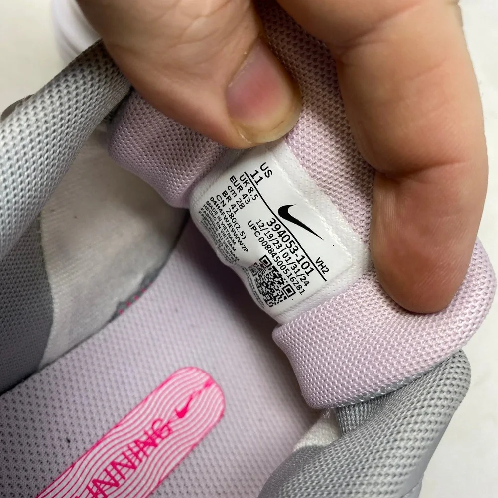 Nike Initiator Womens Running‎ Shoes Silver Pink Metallic Sneakers 394053-001